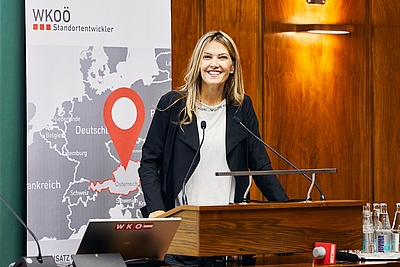 Eva Kaili, Mitglied des Europäischen Parlaments und Vorsitzende des Wissenschaftsausschusses des EU-Parlaments. Foto: WKOÖ/Wiesler