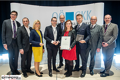Business Upper Austria wurde am 05. Februar 2019 für Betriebliche Gesundheitsförderung ausgezeichnet. (c) MAYR Peter Christian/ cityfoto