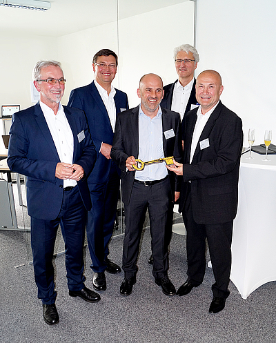 v.l.n.r.: Raimund Binder, Christoph Kränkl (SAP), Oliver Bacherer, Georg Krau-se, Helmut Preslmayr ©msg Plaut