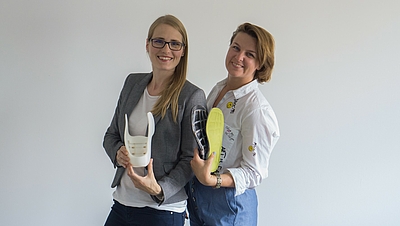 Daniela Wirthl (CCO sendance GmbH; l.) und Yana Vereshchaga (CTO sendance GmbH) © sendance GmbH