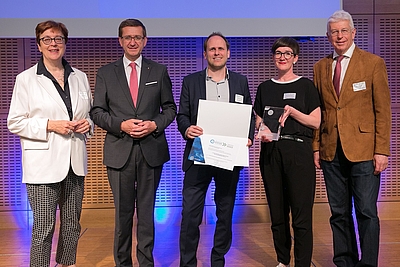 Auszeichnung für das Siegerprojekt von ecop Technologies aus OÖ in der Kategorie „Tech Solution“