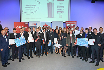 Gewinner des Innovationspreises 2015; Foto: Land OÖ/Schauer