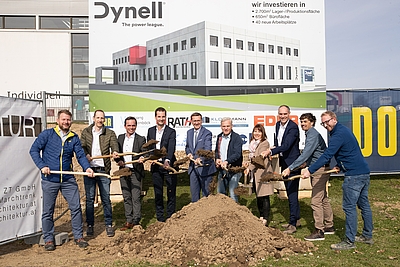 Spatenstich für Ausbauprojekt der Firma Dynell in Mistelbach bei Wels. © Land OÖ/Daniela Sternberger