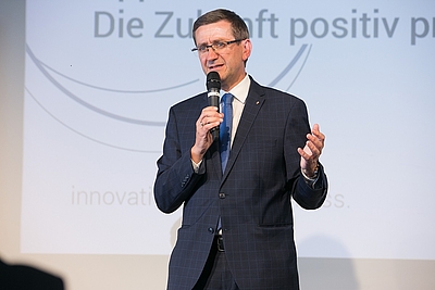 Eröffnung Upper Food 2022 durch Wirtschafts-Landesrat Markus Achleitner