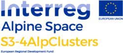 Projektlogo: Interreg Alpine Space S3-4AlpClusters