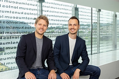 V. l.: Die Gründer der Lmnop Group GmbH Lukas Krainz und Mathias Maier © Julia Flath