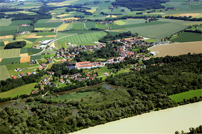 Luftaufnahme der Gemeinde Reichersberg. Foto: Gemeinde Reichersberg